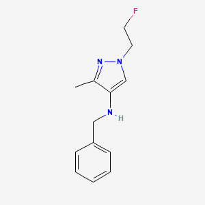 N-benzyl-1-(2-fluoroethyl)-3-methyl-1H-pyrazol-4-amine