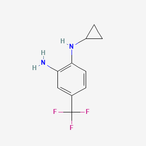 molecular formula C10H11F3N2 B11738207 N1-cyclopropyl-4-(trifluoromethyl)benzene-1,2-diamine 