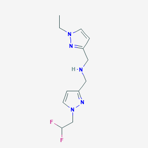 {[1-(2,2-difluoroethyl)-1H-pyrazol-3-yl]methyl}[(1-ethyl-1H-pyrazol-3-yl)methyl]amine