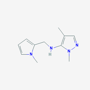 1,4-dimethyl-N-[(1-methyl-1H-pyrrol-2-yl)methyl]-1H-pyrazol-5-amine