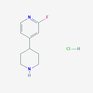 2-Fluoro-4-(piperidin-4-yl)pyridine hydrochloride