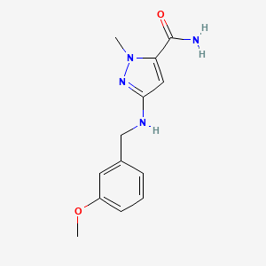 3-[(3-methoxybenzyl)amino]-1-methyl-1H-pyrazole-5-carboxamide