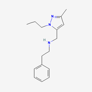 [(3-methyl-1-propyl-1H-pyrazol-5-yl)methyl](2-phenylethyl)amine