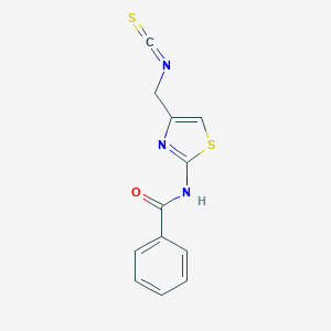 molecular formula C12H9N3OS2 B117383 2-Benzamido-4-(isothiocyanatomethyl)thiazole CAS No. 152531-50-5