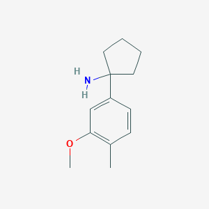 1-(3-Methoxy-4-methylphenyl)cyclopentanamine