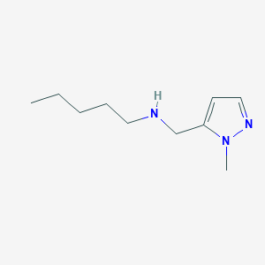 molecular formula C10H19N3 B11738313 [(1-Methyl-1H-pyrazol-5-yl)methyl](pentyl)amine 