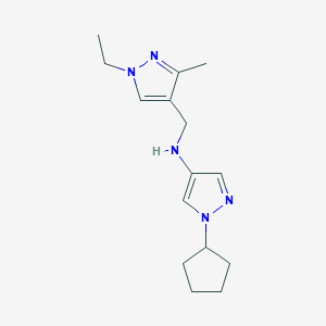 1-cyclopentyl-N-[(1-ethyl-3-methyl-1H-pyrazol-4-yl)methyl]-1H-pyrazol-4-amine