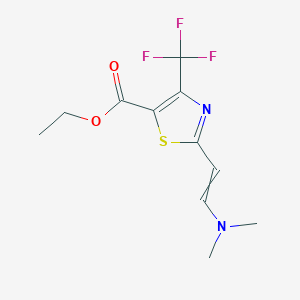 Ethyl 2-[2-(dimethylamino)ethenyl]-4-(trifluoromethyl)-1,3-thiazole-5-carboxylate