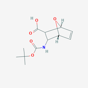 (1S,4R)-3-{[(tert-butoxy)carbonyl]amino}-7-oxabicyclo[2.2.1]hept-5-ene-2-carboxylic acid