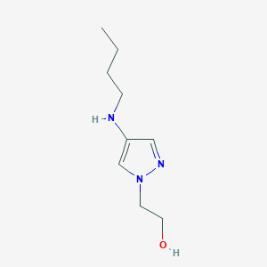 molecular formula C9H17N3O B11738368 2-[4-(butylamino)-1H-pyrazol-1-yl]ethan-1-ol CAS No. 1856059-87-4