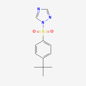 molecular formula C12H15N3O2S B1173839 1-[(4-tert-butylphenyl)sulfonyl]-1H-1,2,4-triazole 