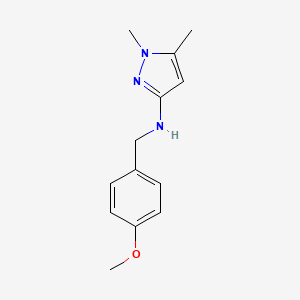 molecular formula C13H17N3O B11738402 N-(4-methoxybenzyl)-1,5-dimethyl-1H-pyrazol-3-amine CAS No. 1856022-61-1