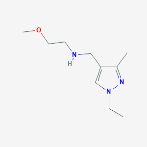 molecular formula C10H19N3O B11738413 [(1-ethyl-3-methyl-1H-pyrazol-4-yl)methyl](2-methoxyethyl)amine 