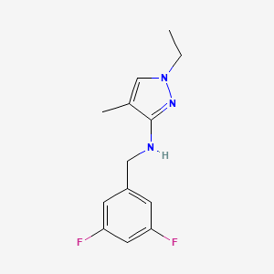 N-[(3,5-difluorophenyl)methyl]-1-ethyl-4-methyl-1H-pyrazol-3-amine