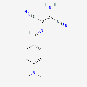 2-Amino-3-({[4-(dimethylamino)phenyl]methylidene}amino)but-2-enedinitrile