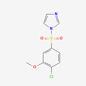 molecular formula C10H9ClN2O3S B1173845 1-(4-chloro-3-methoxybenzenesulfonyl)-1H-imidazole 
