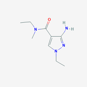 3-Amino-N,1-diethyl-N-methyl-1H-pyrazole-4-carboxamide