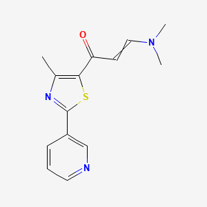 3-(Dimethylamino)-1-[4-methyl-2-(pyridin-3-yl)-1,3-thiazol-5-yl]prop-2-en-1-one