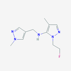 1-(2-fluoroethyl)-4-methyl-N-[(1-methyl-1H-pyrazol-4-yl)methyl]-1H-pyrazol-5-amine