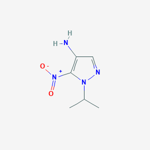 molecular formula C6H10N4O2 B11738499 5-nitro-1-(propan-2-yl)-1H-pyrazol-4-amine 