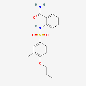 molecular formula C17H20N2O4S B1173850 2-(3-Methyl-4-propoxybenzenesulfonamido)benzamide 