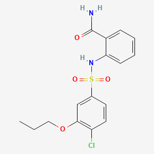 molecular formula C16H17ClN2O4S B1173852 2-(4-Chloro-3-propoxybenzenesulfonamido)benzamide 