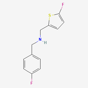 [(4-Fluorophenyl)methyl][(5-fluorothiophen-2-yl)methyl]amine