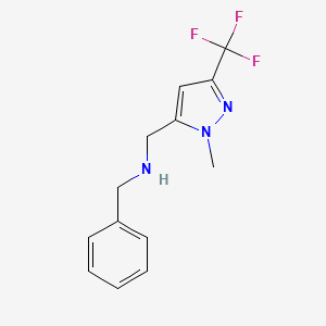 benzyl({[1-methyl-3-(trifluoromethyl)-1H-pyrazol-5-yl]methyl})amine