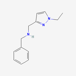 molecular formula C13H17N3 B11738537 benzyl[(1-ethyl-1H-pyrazol-3-yl)methyl]amine 