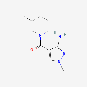 (3-amino-1-methyl-1H-pyrazol-4-yl)(3-methylpiperidin-1-yl)methanone