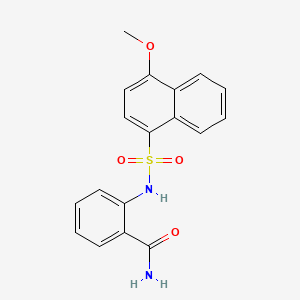 molecular formula C18H16N2O4S B1173855 2-(4-Methoxynaphthalene-1-sulfonamido)benzamide 