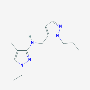 1-ethyl-4-methyl-N-[(3-methyl-1-propyl-1H-pyrazol-5-yl)methyl]-1H-pyrazol-3-amine