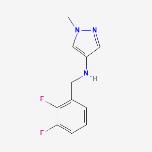 molecular formula C11H11F2N3 B11738624 N-[(2,3-difluorophenyl)methyl]-1-methyl-1H-pyrazol-4-amine 