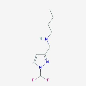 butyl({[1-(difluoromethyl)-1H-pyrazol-3-yl]methyl})amine