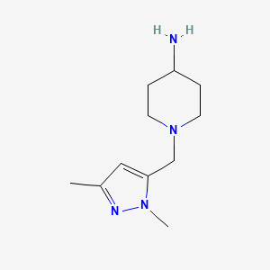 1-((1,3-Dimethyl-1H-pyrazol-5-yl)methyl)piperidin-4-amine