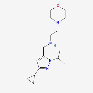 {[3-cyclopropyl-1-(propan-2-yl)-1H-pyrazol-5-yl]methyl}[2-(morpholin-4-yl)ethyl]amine