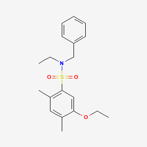 molecular formula C19H25NO3S B1173871 N-benzyl-5-ethoxy-N-ethyl-2,4-dimethylbenzenesulfonamide 