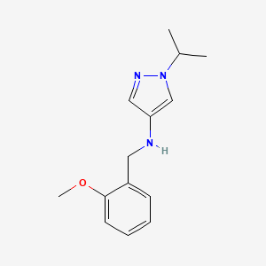 N-[(2-methoxyphenyl)methyl]-1-(propan-2-yl)-1H-pyrazol-4-amine