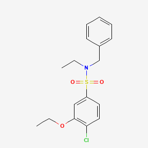molecular formula C17H20ClNO3S B1173873 N-benzyl-4-chloro-3-ethoxy-N-ethylbenzenesulfonamide 