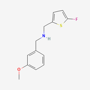 [(5-Fluorothiophen-2-yl)methyl][(3-methoxyphenyl)methyl]amine