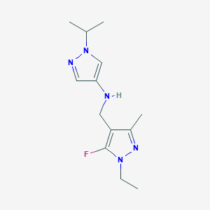 N-[(1-ethyl-5-fluoro-3-methyl-1H-pyrazol-4-yl)methyl]-1-(propan-2-yl)-1H-pyrazol-4-amine