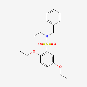 molecular formula C19H25NO4S B1173876 N-benzyl-2,5-diethoxy-N-ethylbenzenesulfonamide 
