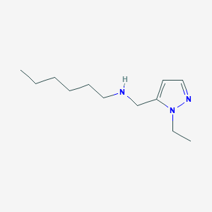 [(1-ethyl-1H-pyrazol-5-yl)methyl](hexyl)amine