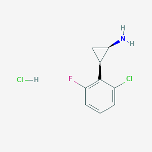 (1R,2R)-2-(2-chloro-6-fluorophenyl)cyclopropan-1-amine hydrochloride