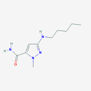 1-methyl-3-(pentylamino)-1H-pyrazole-5-carboxamide