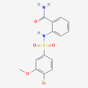 molecular formula C14H13BrN2O4S B1173880 2-(4-Bromo-3-methoxybenzenesulfonamido)benzamide 