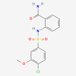 2-(4-Chloro-3-methoxybenzenesulfonamido)benzamide