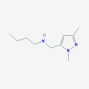 molecular formula C10H19N3 B11738813 butyl[(1,3-dimethyl-1H-pyrazol-5-yl)methyl]amine 