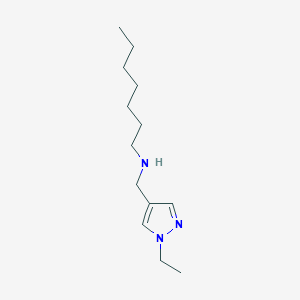 [(1-ethyl-1H-pyrazol-4-yl)methyl](heptyl)amine