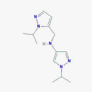 1-(propan-2-yl)-N-{[1-(propan-2-yl)-1H-pyrazol-5-yl]methyl}-1H-pyrazol-4-amine